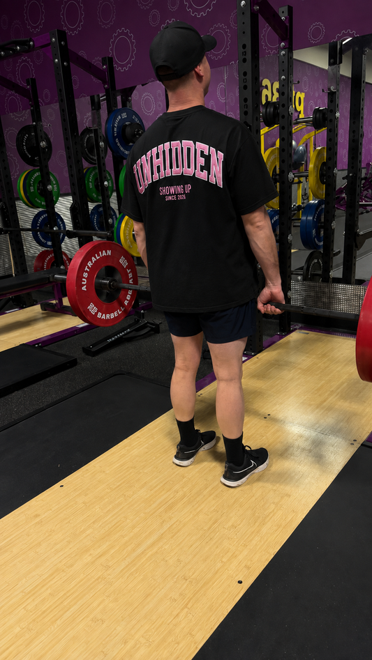 Heritage Tee | Black / Pink